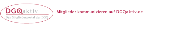 DGQ Aktiv- Mitglieder kommunizieren auf dgqaktiv.de